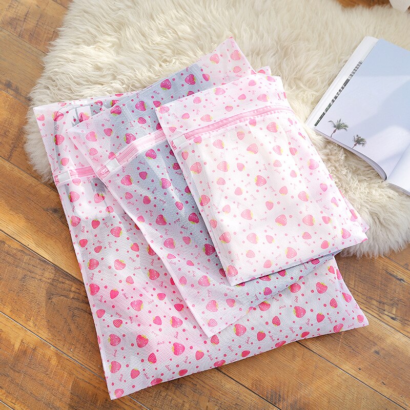 Nylon mesh vasketøjsposer med lynlås tøj vaskekuffert rejse opbevaring pose tøj undertøj vasketøj taske til vaskemaskine