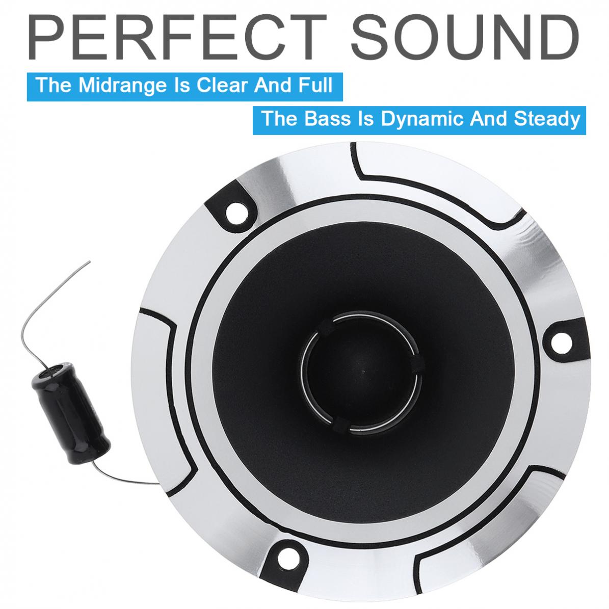 Tweeters 2 Stuks 4 Inch 150W 6OHM Aluminium Bullet Tweeter Met Condensator Voor Voertuig Auto Auto Stereo Gemodificeerde