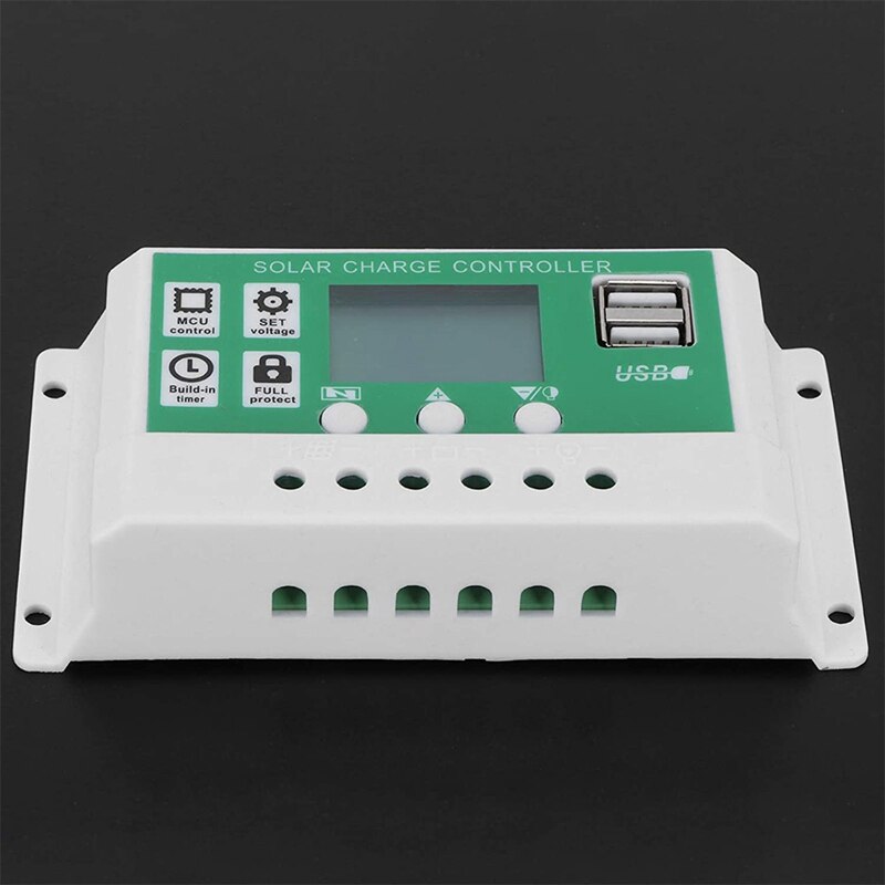 LCD Display Solar Charge Controller, 50A Adjustable Solar Panel Regulator, 12V 24V MPPT Charge Controller Accessory
