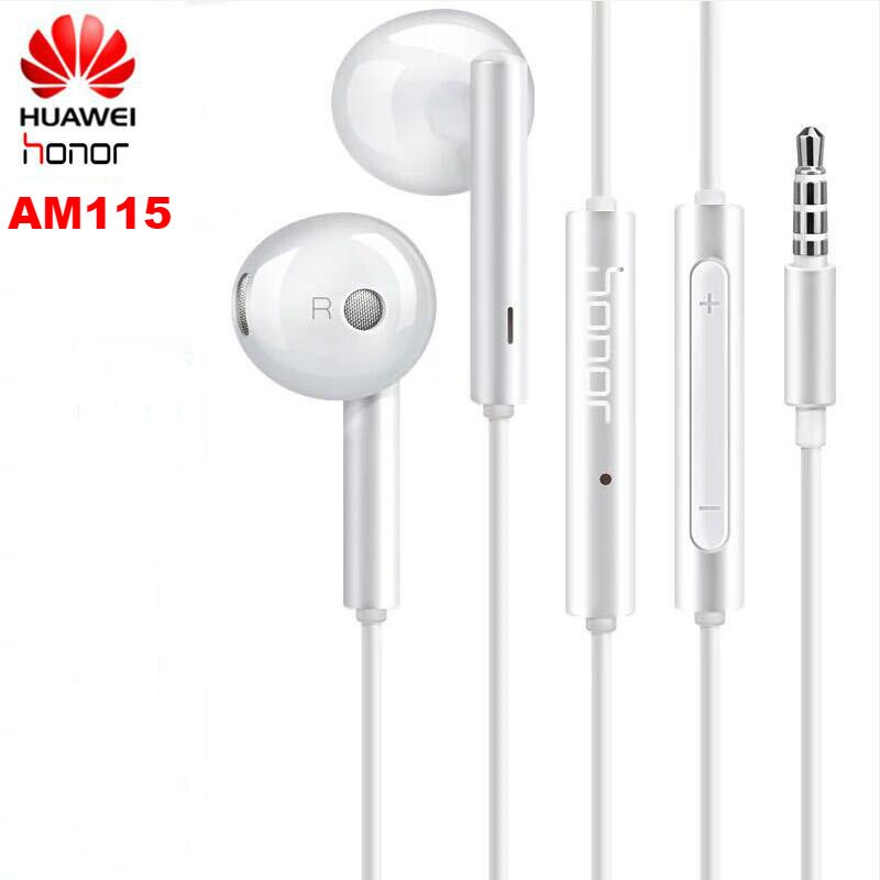 Huawei-auriculares Honor AM115 originales, cascos con conector de 3,5mm, con cable, para Huawei P10, P9, P8, Mate9, Honor 8