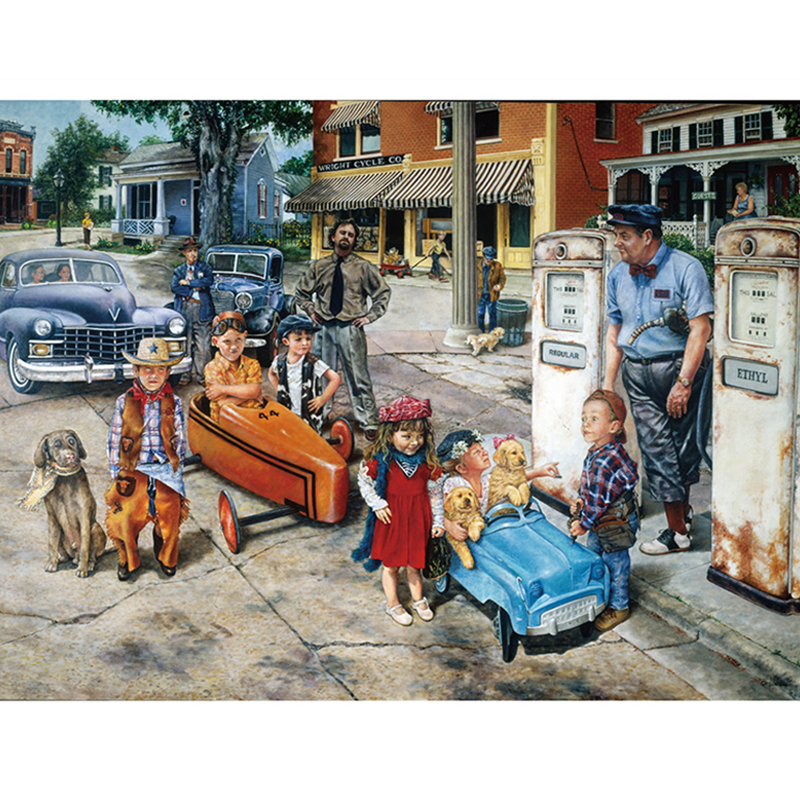 DIY 1000 Pieces Jigsaw Puzzle Educational Puzzle Games Toys Assembling Picture Landscape Puzzles For Adults Children Kids