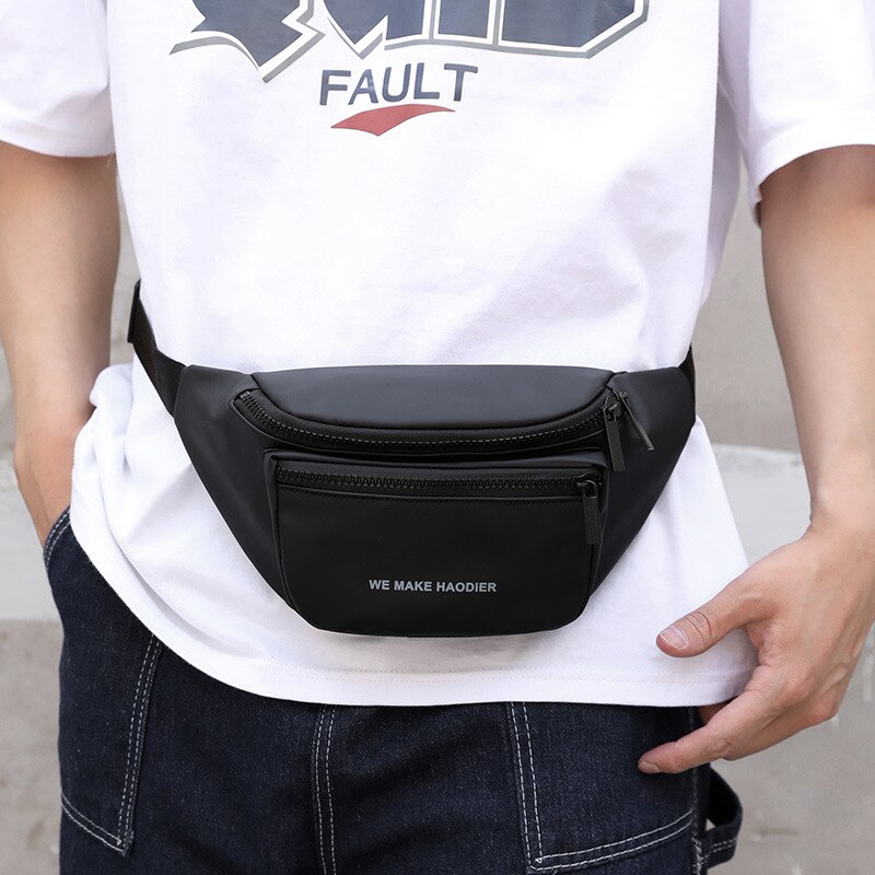 Riñonera impermeable de gran capacidad para hombre y mujer, Cangurera de nailon de , a la , bolso cruzado para el pecho para exteriores, Unisex,