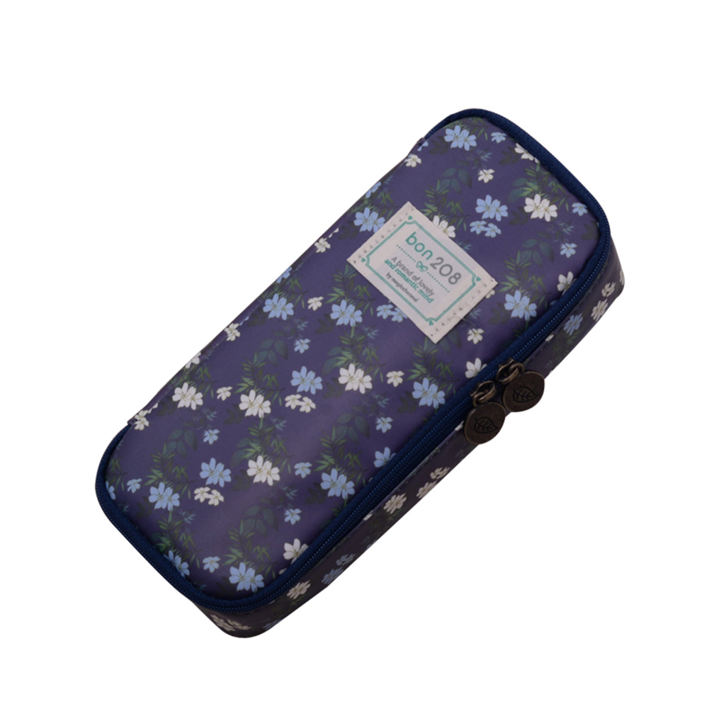 Nette Bleistift fallen Große Kapazität Blumen- Bleistift Schreibwaren Veranstalter Multifunktions Kosmetik Tasche DQ