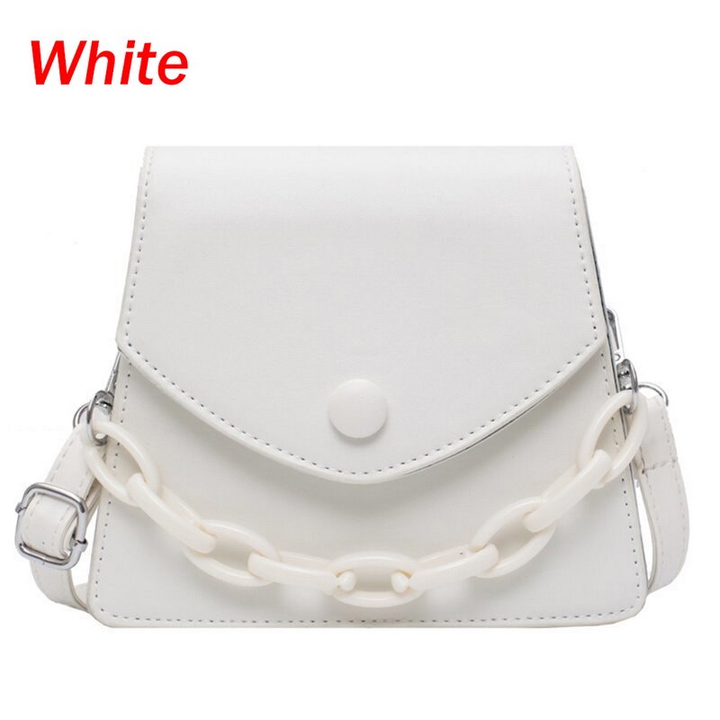 Vintage retro totes tasker til kvinder håndtaske blødt læder kvindelig lille subaxillary taske afslappet retro mini skuldertaske: Hvid