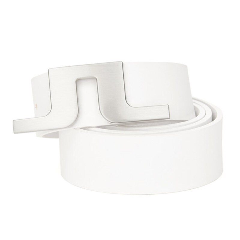 Ubrania robić gry w golfa pas, golf skórzany pas: biały / L