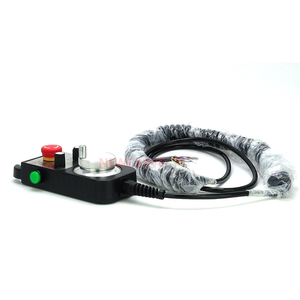 CNC Emergency Stop 4 AXIS 6 AXIS MPG Handwheel Manual Pulse Generator Universal Pendant 5V 12V 24V For CNC Router NEWCARVE