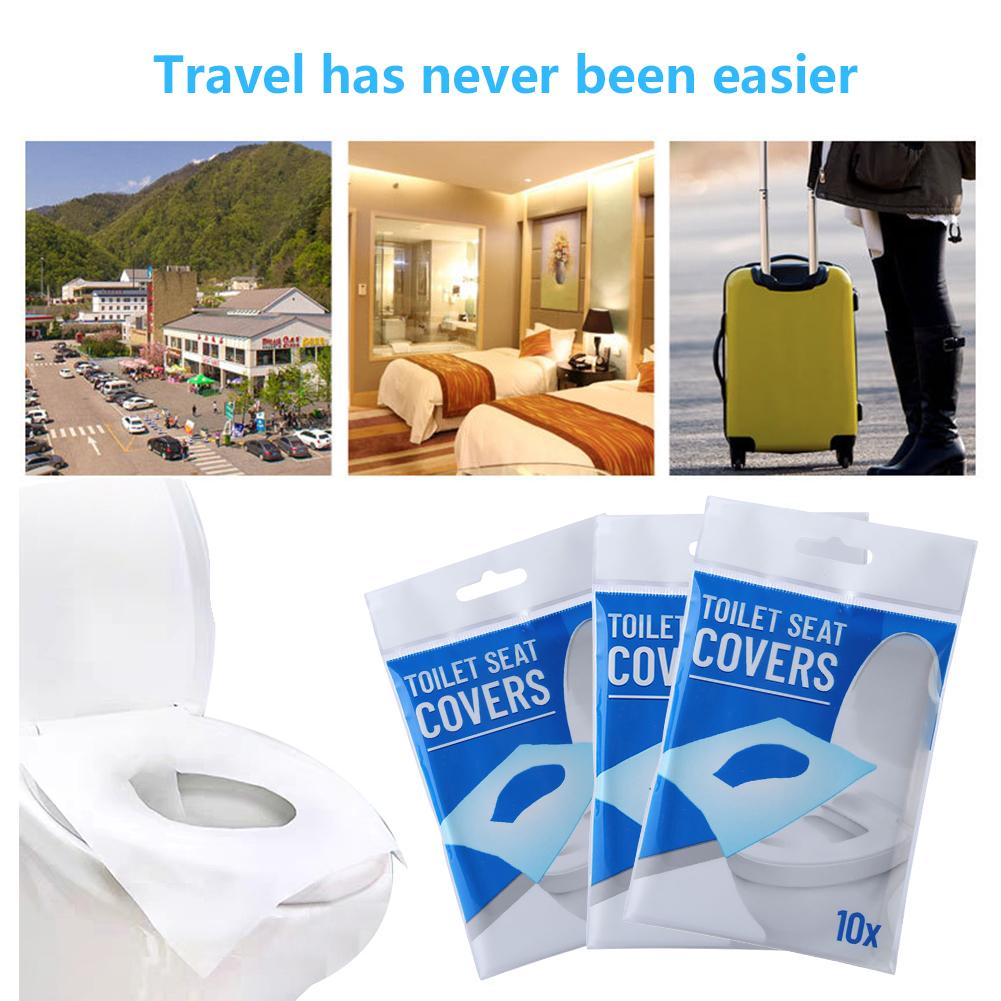 100 Sheets Disposable Toilet Seat Covers Pad Paper Soluble Water Portable Safe And Hygienic Toilet Seat Paper