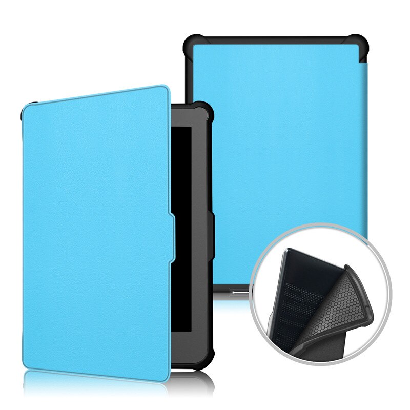 Case Voor Funda Kobo Clara Hd N249 6.0 Ultra Slim Magnetische Smart Stand Pu Leather Cover Voor Kobo Clara hd Clear Hd Case + Pen: blue
