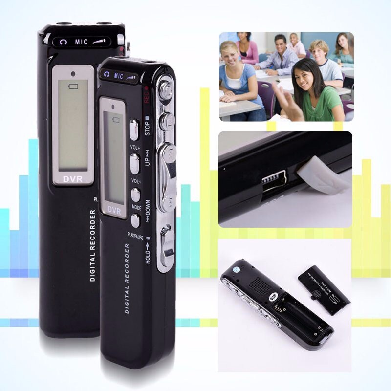 Multi-Functionele Mini Usb Digital Audio Voice Recorder Pen 8Gb Lcd Display MP3 Player Speaker Dictafoon Telefoon recorder