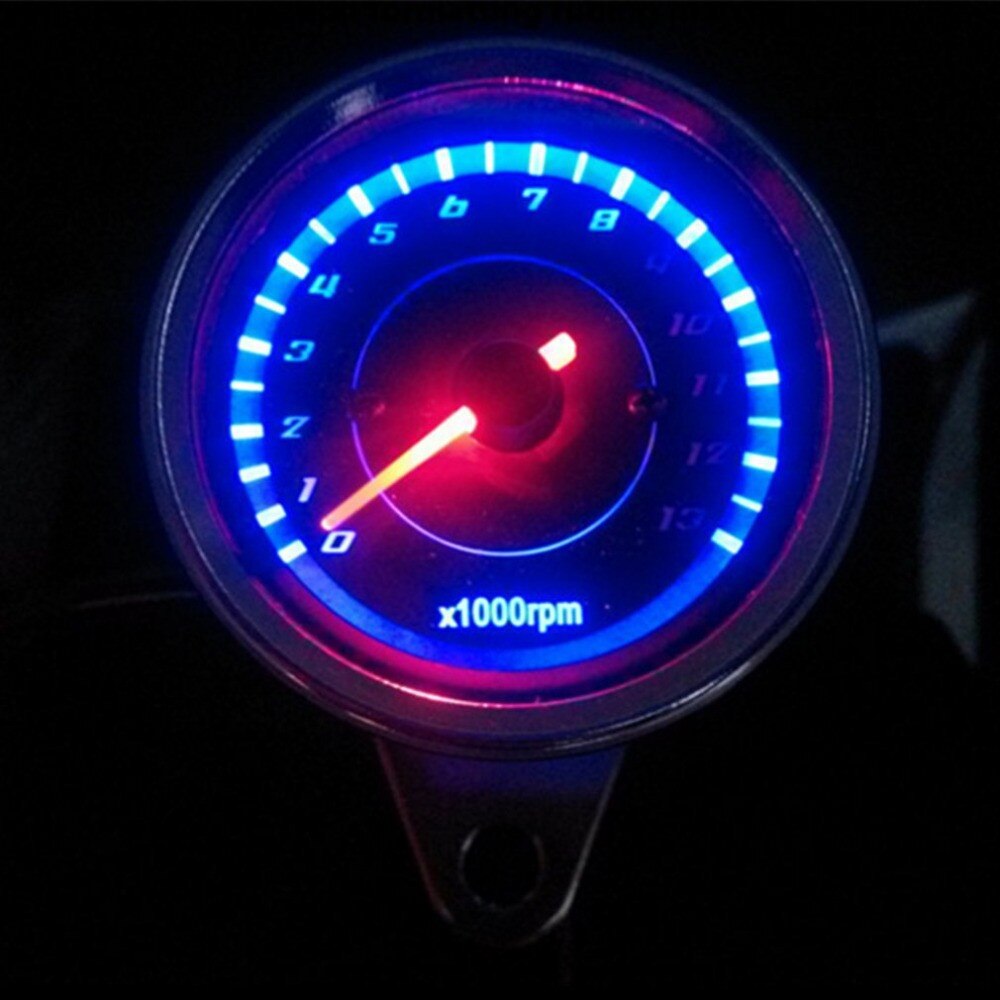 12V Motorfiets Meter Elektronische Motorfiets Snelheidsmeter Toerenteller Motor Met Kilometerteller Dashboard Nachtlampje