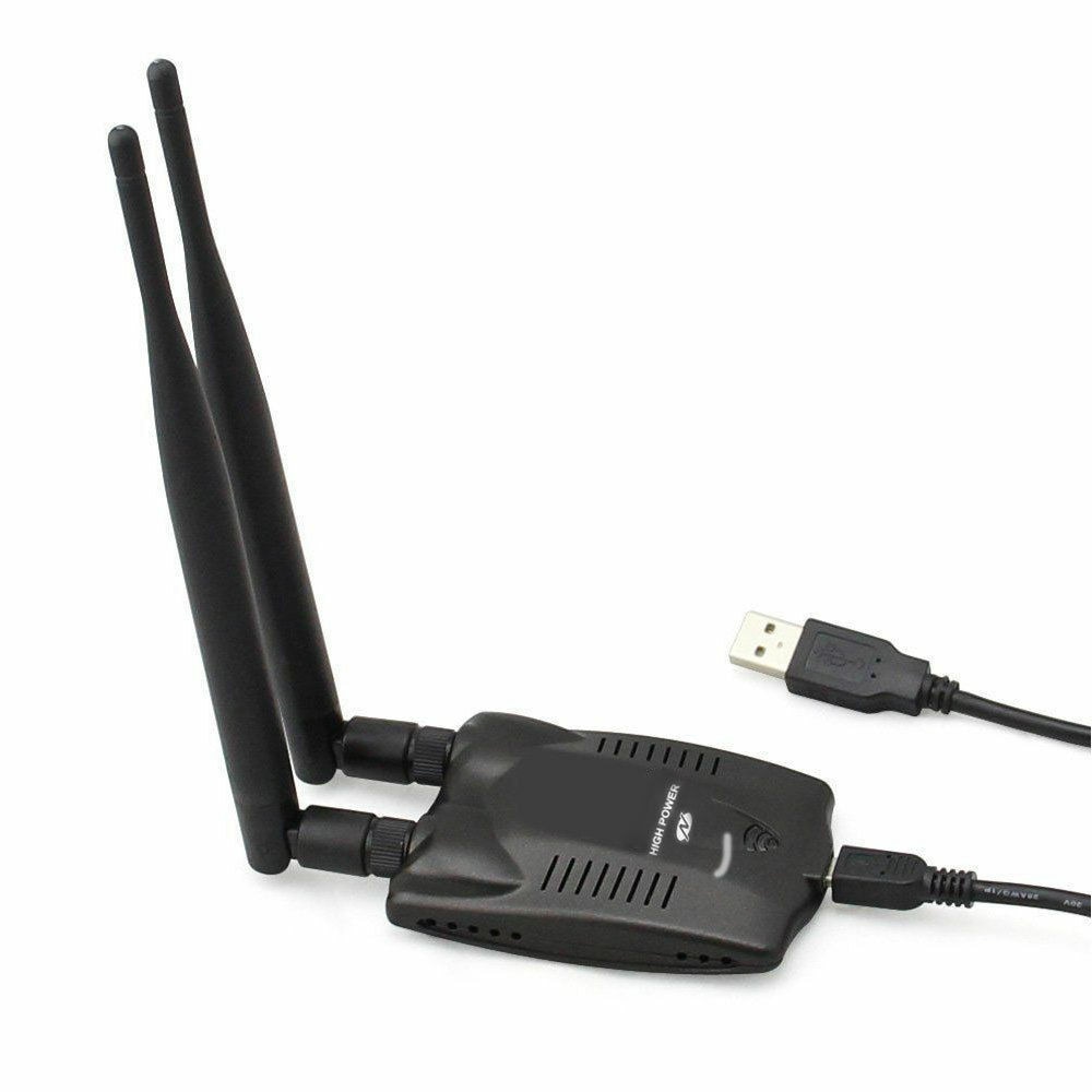 3000 MW High Power Signaal USB Draadloze WIFI Adapter 2 Antenne 802.11bgn 150 Mbps