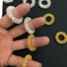 Anillo sensorial antiestrés para niños, juguete para aliviar el estrés, con manecillas de primavera, antiautismo y acupresión, 5 uds.