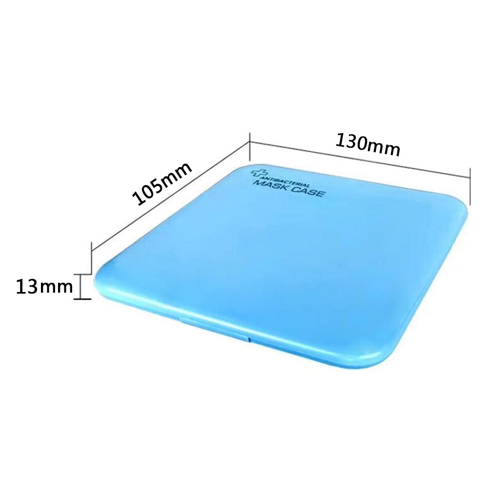 1pcs Mask Storage Box PP Silver Ion Disinfection Portable Mask Holder Organizer Face Masks Container Dustproof Mask Case