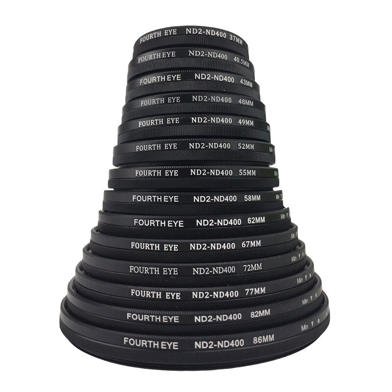 Fader  nd2-400 neutraal grijsfilter nd-filter variabele instelbare optische glazen lens 37 40.5 43 46 49 52 55 58 62 67 72 77 82 86 mm