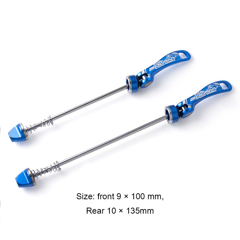 Quick Release Skewer Lever Mountain Bike Aluminum Bicycle Wheel Hub Parts QR Mountain Bikes Skewer Lever MTB Accessories: Blue