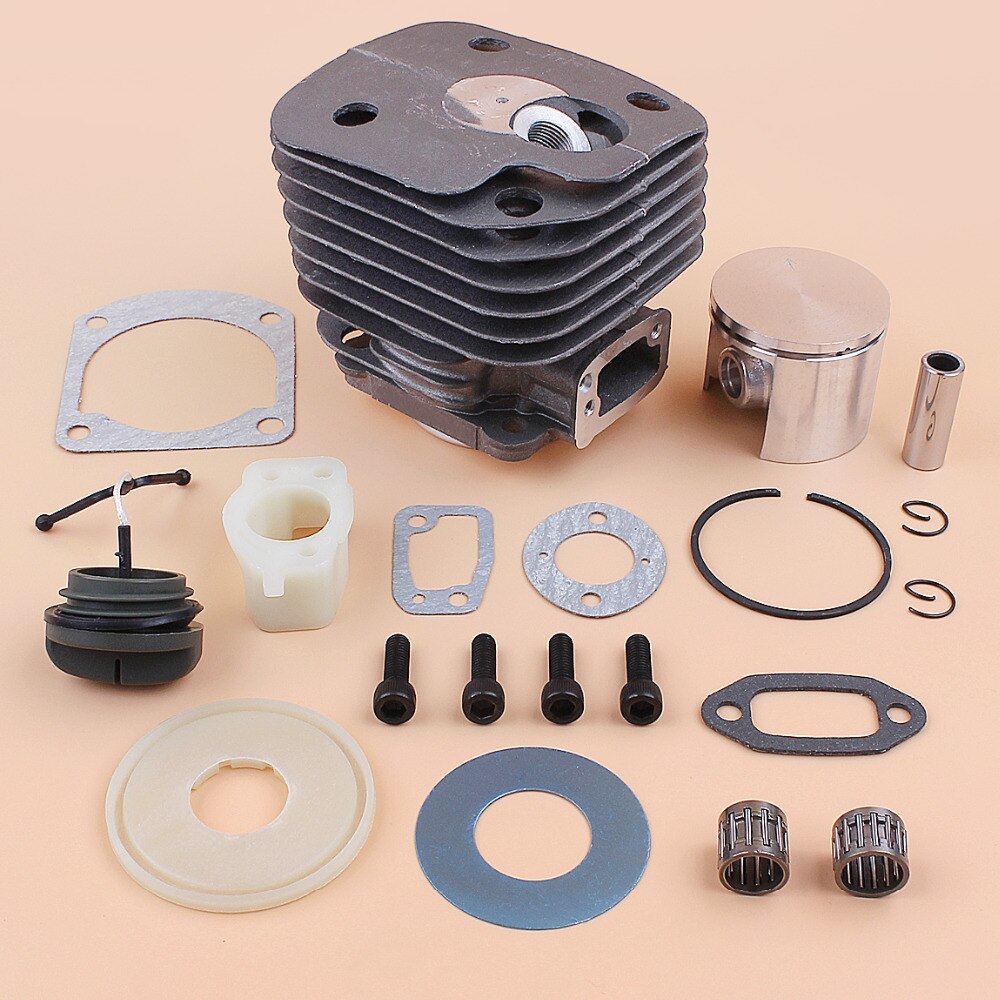 50mm motor cylinder stempel leje pakning genopbygningssæt passer til husqvarna 61 268 xp 268xp gas motorsav reservedele nikasil plade