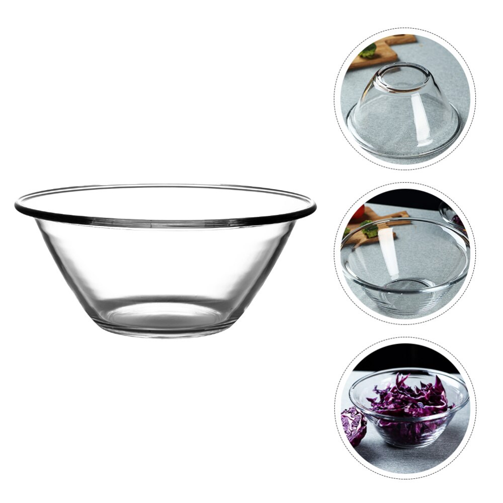 1Pc Clear Glazen Kom Dessert Glazen Kom Glazen Fruitschaal Clear Fruitschaal