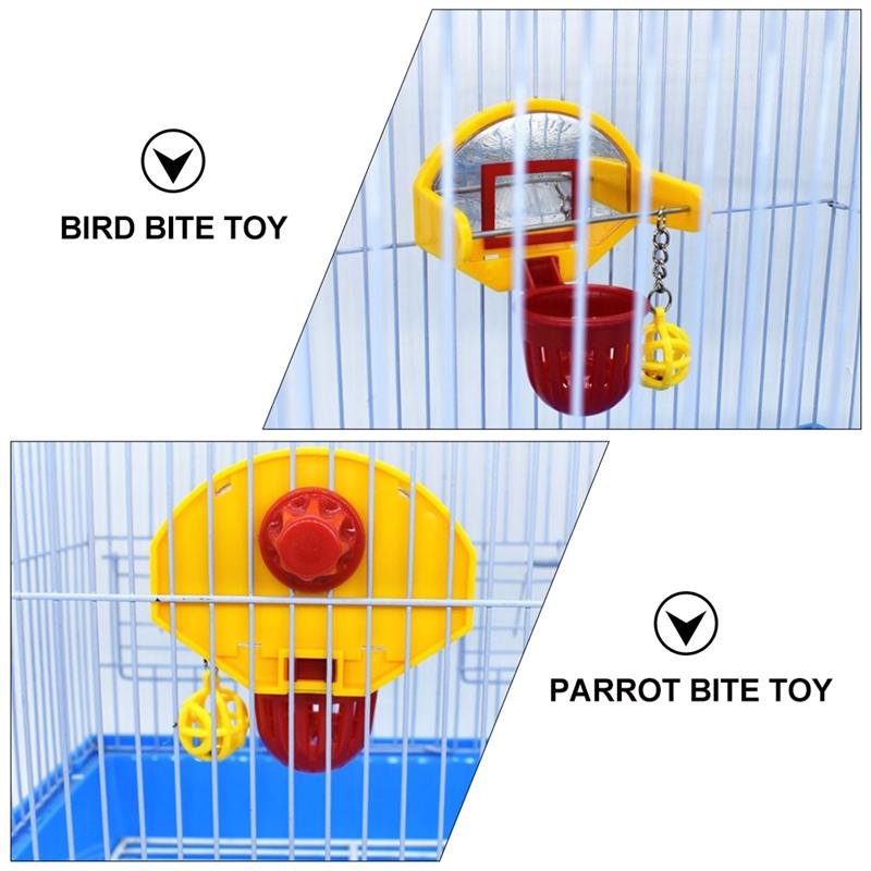 Bird Basketball Toy Durable Parrot Toy Parrot Basketball Toy Parrot Bite Toy for Parrot Pet