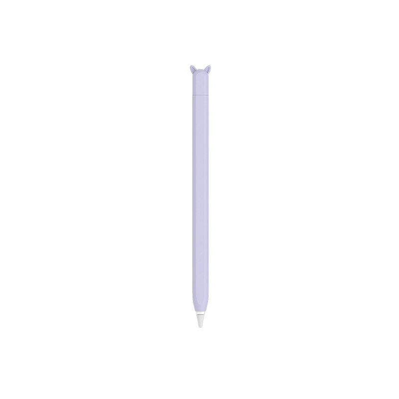 For Apple Bunny Ear Pen Case 1st And 2nd Generation White/Pink/Purple/Orange/GreenFull Coverage Ensures Excellent Protection: purple 2 generation