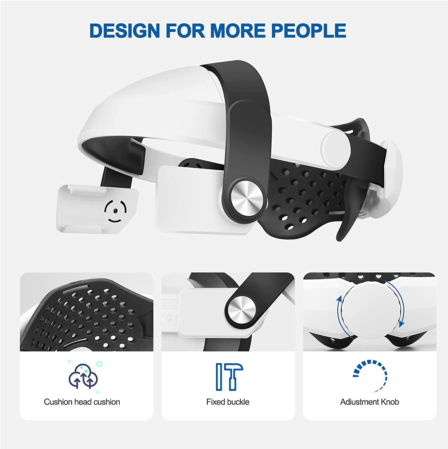 Oculus Quest 2 Head Strap for Oculus Quest 2, Distributed Weight-Bearing to Reduce Facial Pressure,Replacement for Elite Strap