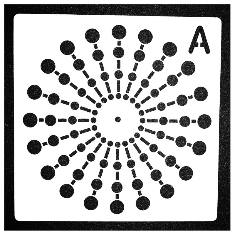 Plantilla de puntos de Mandala, plantillas huecas de Mandala, rocas para dibujar tela, herramientas de pintura de Arte de pared, suministros de artesanía de pintura para el hogar DIY: 03