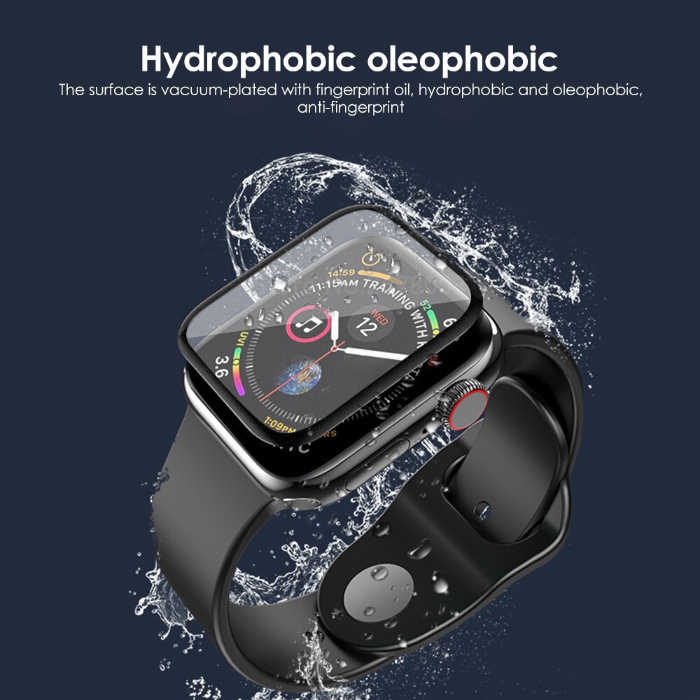 Full Coverage Screen Protector For Apple Watch 6 5 4 3 2 38mm 42mm Protective Film iWatch Soft Glass For Apple Watch Accessories