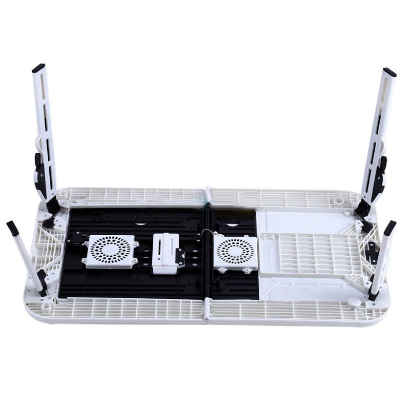 Laptop Desk Foldable Table e-Table Bed USB Cooling Fans Stand TV Tray