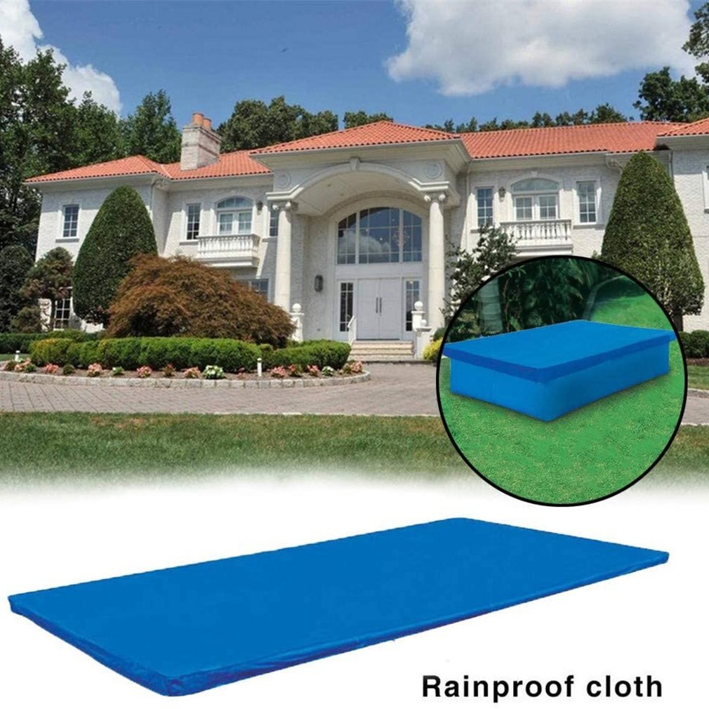 Rectangle Round Swimming Pool Cover Cloth Inflatable Swimming Pool Splash Pool Rain Cover Pool Cover