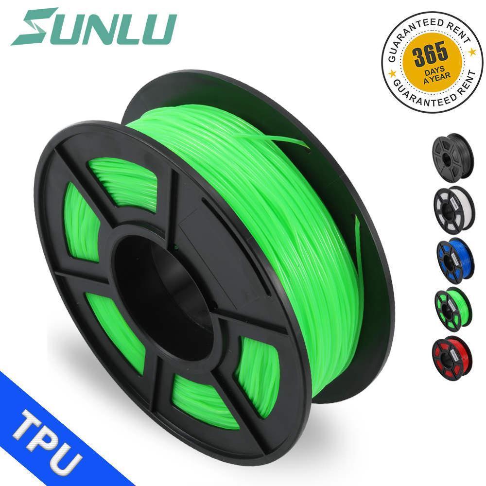 TPU flexibel Filament Für 3D Drucker 1,75mm Gute Für Druck freundlicher Schuhe Und Spielzeug SUNLU Hohe Quanlity TPU flexibel Filament