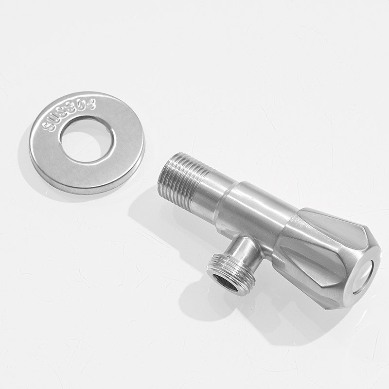 Single Cold Water Triangle Valve USU304 Stainless Steel Filling Valves Ceramic Spool Angle Valve For Toilet kitchen SJF-08-1