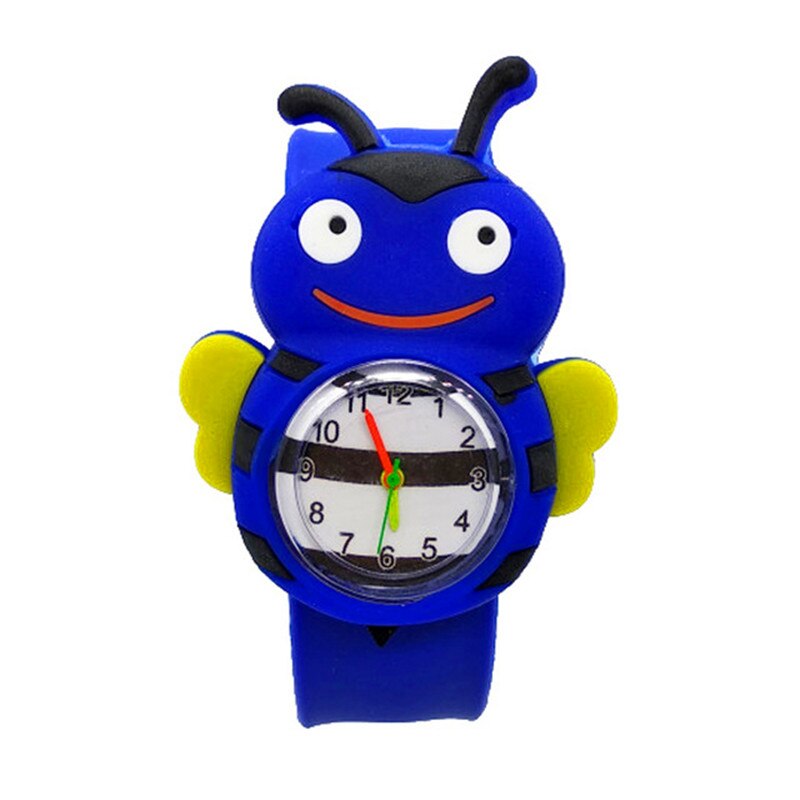 Cartoon Children's Watch Bee Ladybug Beetle Flapping Strap Kids Watches for Boys Girls Christmas Clock for Student Prize