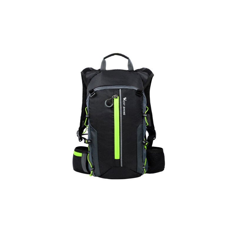 Waterproof Cycling Bags Nylon Motorcycle Backpack Reflective Helmet Shoulder Bag Multi-function Outdoor Riding Equipment PJ239: green