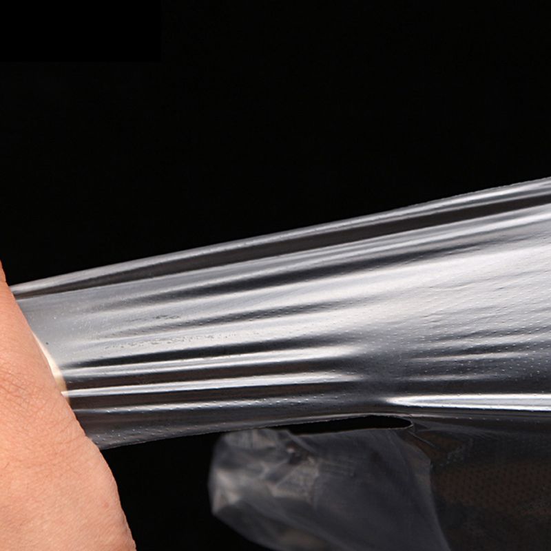 100Pcs di Plastica Usa E Getta In Polietilene Trasparente Guanti H55B
