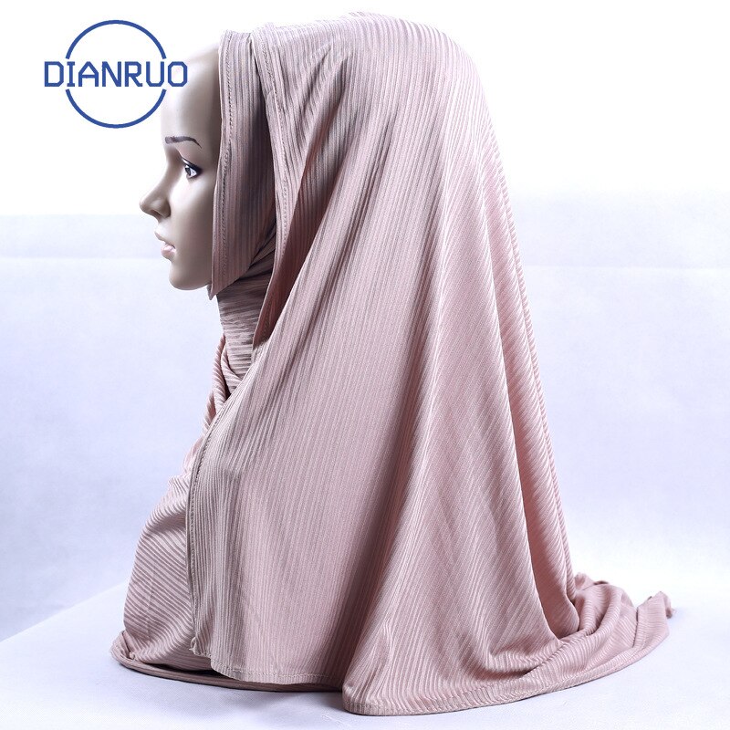 LINLING turquie femmes en mousseline de soie solide écharpe musulmane dames châles et enveloppes doux femme Hijab étoles tête sous-écharpes N488