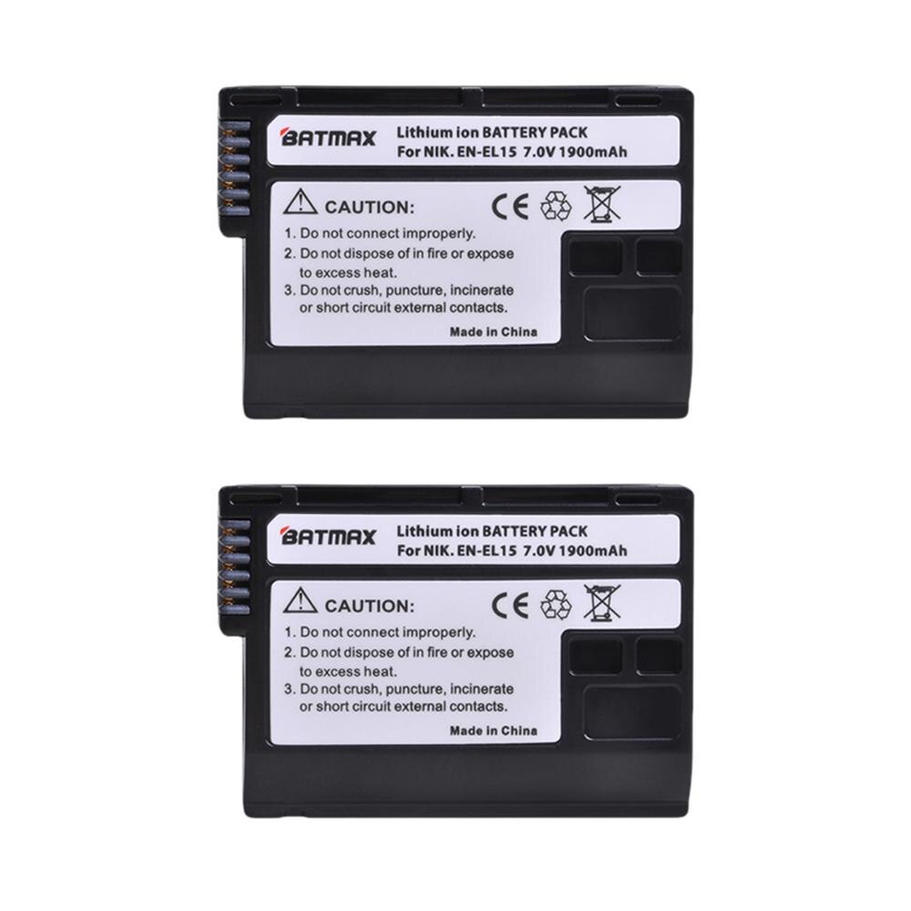 4X EN EL15 EN-EL15A ENEL15 EN-EL15 Batterie + LED USB Ladegerät für Nikon D500 D600 D610 D750 D7000 D7100 D7200 d800 D800E D810: 2Pcs
