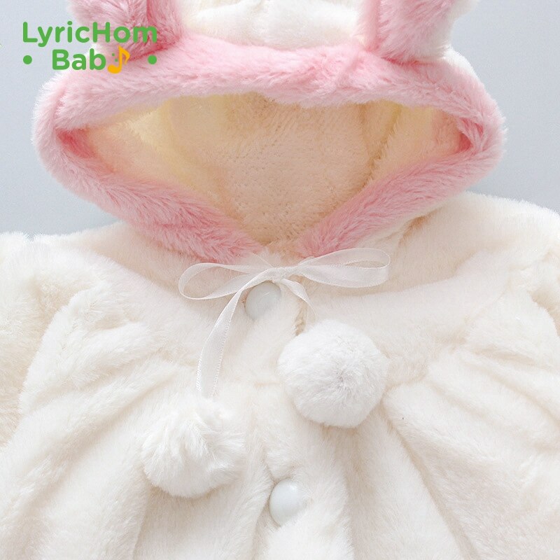 LyricHom Baby Winter Baby Girls Clothes Cute Coat Jacket Warm Snowsuit Baby Hooded Jacket Children's Outerwear for Year
