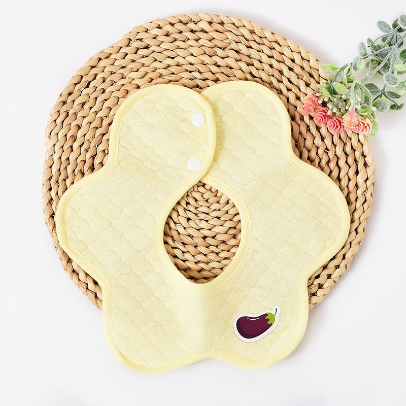 Del bambino Del cotone Bavaglini Girocollo infantile Impermeabile Babador Assorbire Acqua Tovagliolo della saliva Del bambino rutto Panno 360 Gradi di Rotazione WWD035: WWD035A