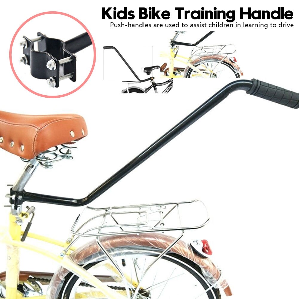 Bike Trainer Bicycle Trainer Children Cycling Bike Safety Balance Push Handle Bike Training Handle For Kids Learning Bike