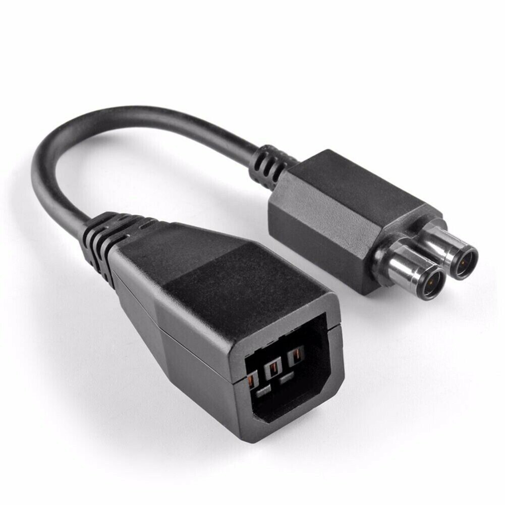 Convertidor de fuente de alimentación de 2 puertos, Cable adaptador de CA para Xbox 360 a Xbox 360, convertidor de fuente de alimentación delgada