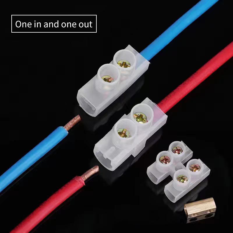 Wrie Stecker Männlich Famale schnell anschließen Kabel crimpen Endgeräte 1 zu 1 ,2 zu 2,3 zu 3 20A 380V 0,2-6 ㎡ Reinem kupfer Draht Adapter: 1 zu 1 / 100Stck