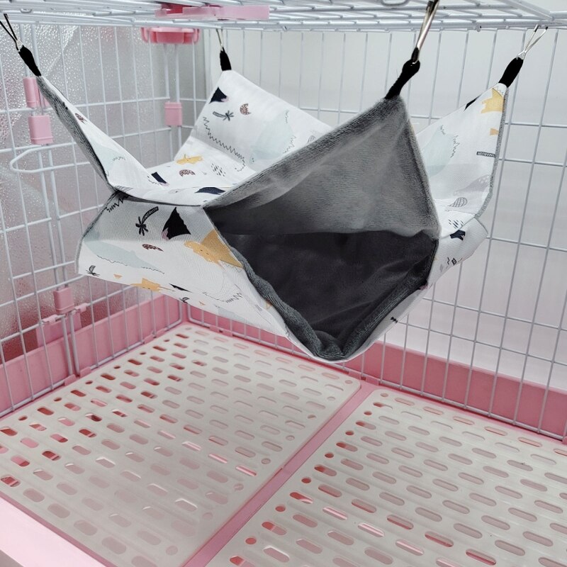 Chinchilla-SACO DE siesta para dormir, cama oscilante, escondite, jaula de animales pequeños, para mascotas, cama de felpa, escondite para hámster, fácil de usar