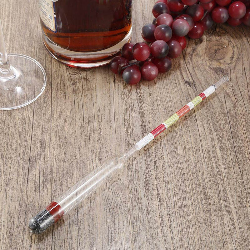3 Scale Hydrometer TesterTriple Scale Hydrometer Wine Beer Cider Alcohol Testing Making for Home Brewing Beer Alcohol Testing