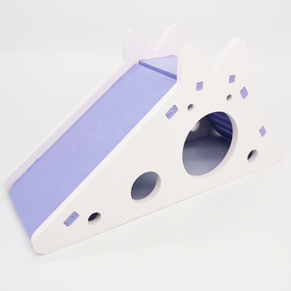 Hamster Glijbaan Trappen Sport Hamster Speelgoed Waterdicht Kleur Pvc Kleine Huisdier Nest Grappige Hamster Huisdier Te Installeren En Te Dragen: A Purple