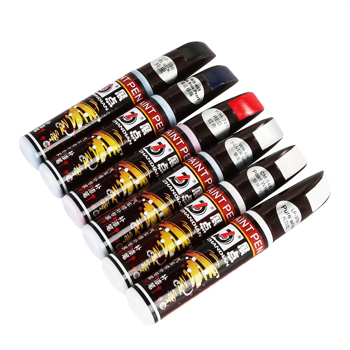 12ml 6 Colors Car Paint Scratch Repair Pen Auto Car Coat Touch Up Scratch Fix It Clear Painting Pen