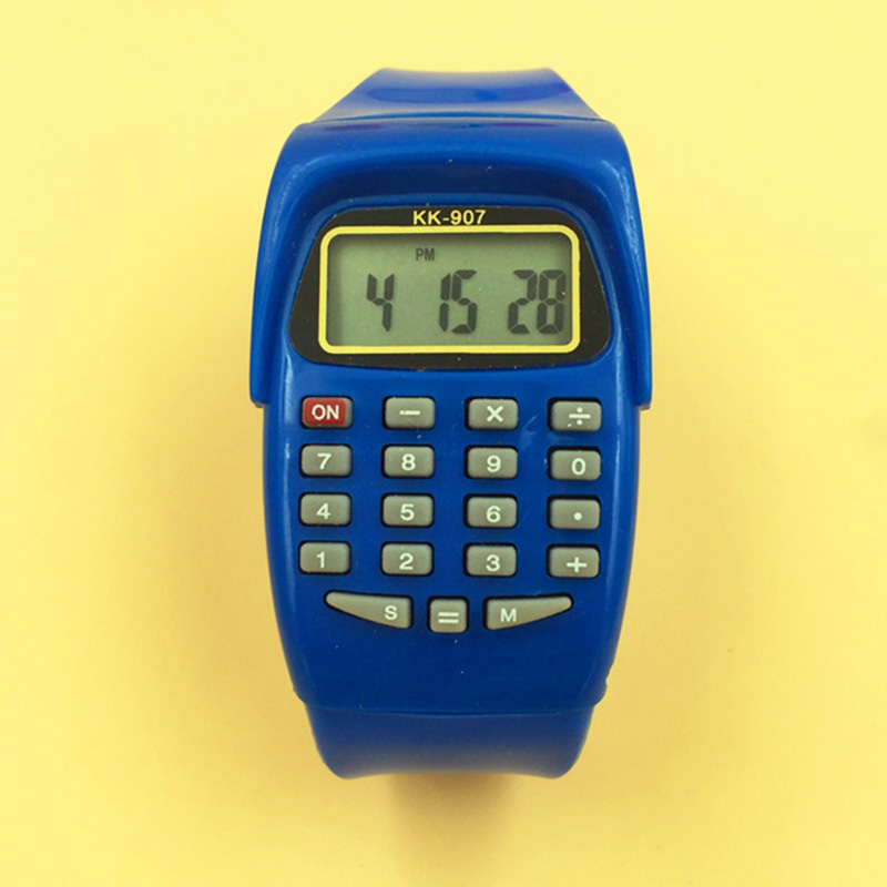 TIke Toker, kinderen Silicon Horloge Jongen Meisje Student Sport Tijd Klok Elektronische Digitale Horloge Relogio Feminino: Blauw