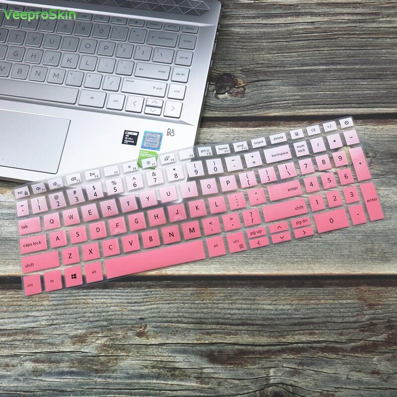 Computer Notebook Silicone Keyboard Cover skin Protector For 17.3'' Dell Inspiron 7791 7790 2-in-1 laptop: fadepink