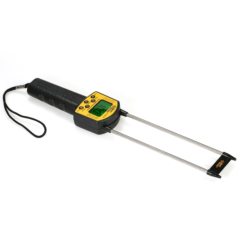 SMART SENSOR Handheld LCD Digital Grain Moisture Meter Hygrometer with Measuring Probe for Corn Wheat Rice Bean
