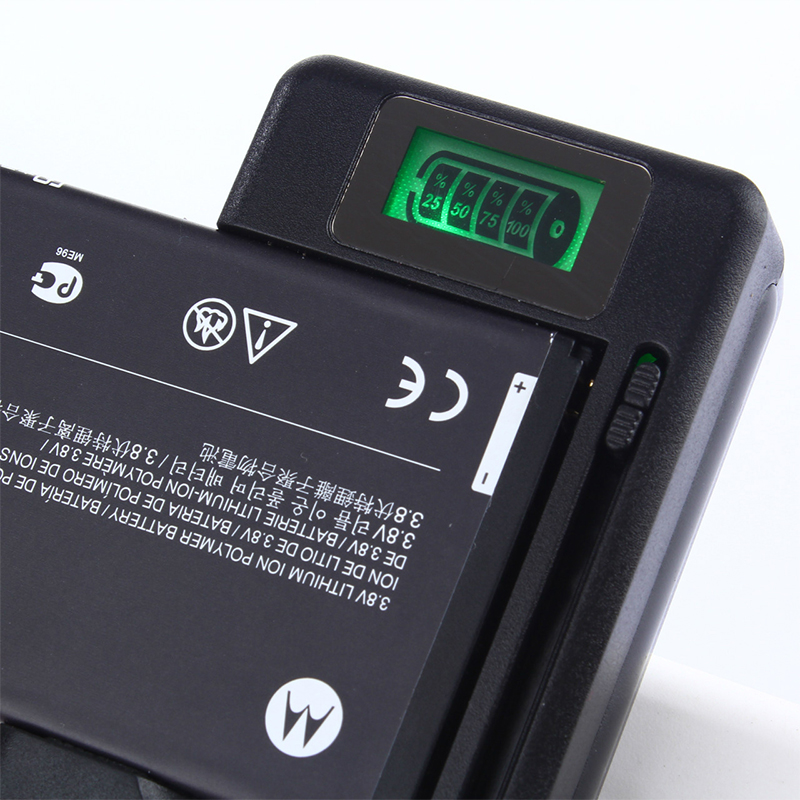 2020New Mobile Universal Battery Charger Lcd Indicator Scherm Voor Mobiele Telefoons Usb-Poort