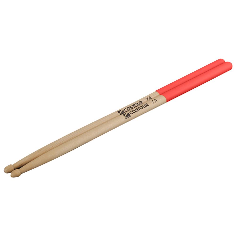 1Pair 7A/5A Durable Drumsticks Silicone Lightweight Drum Sticks Anti-slip -shaped Triangle Skull For Drum Musical Instrument