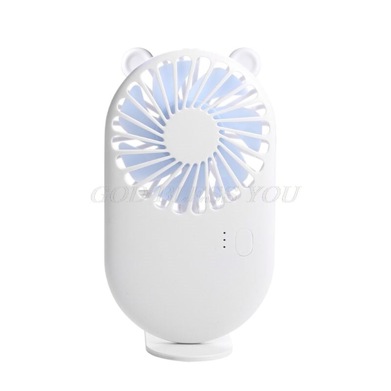 USB Pocket Silent Small Fan Mini Portable Pocket Fan Cool Air Hand Held Travel Cooler Cooling Mini Fans: White